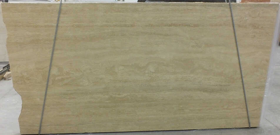 Naturstein, beige, Travertin, Classico, Rohtafel