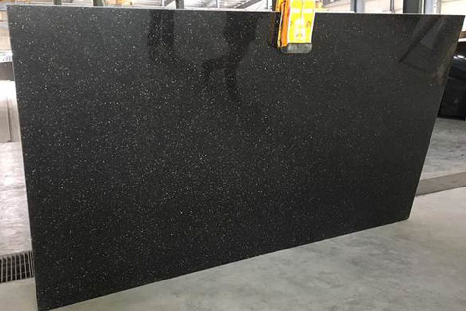 Naturstein, schwarz, Granit, Black Galaxy, Star Galaxy, Rohtafel