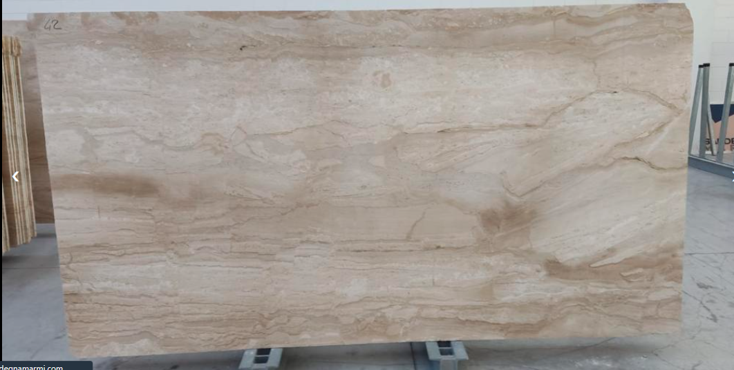 Naturstein, beige mit Struktur, Marmor, Breccia Sarda, Rohtafel