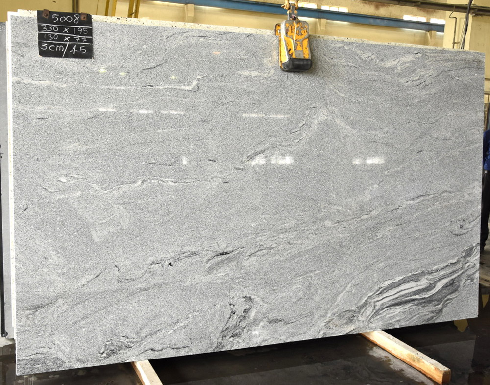 Naturstein, hell, Granit, Viscont White, Rohtafel